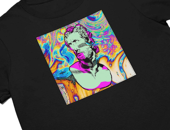 Koszulka z naszywką Psychodelic 04