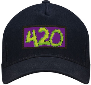 Czapka 420 bejsbolówka z naszywką