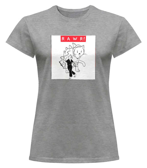 Bluzka damska z naszywką RAWR !