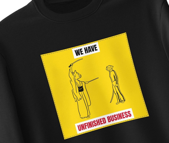 Bluza z naszywką  We have unfinished ...