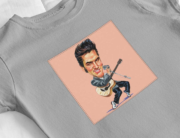 Bluzka damska z naszywką Elvis Presley 02