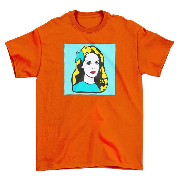 Koszulka z naszywką LANA DEL REY pop art