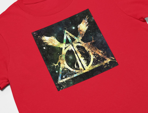 Koszulka z naszywką Harry Potter insygnia