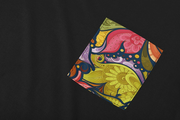 Koszulka z kieszonką WZORY MANDALA 03