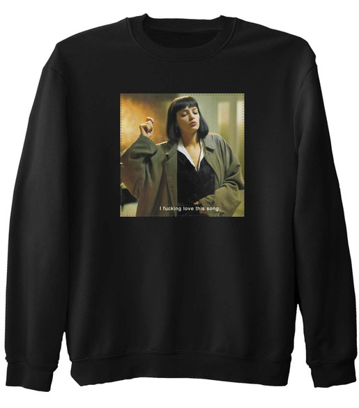 Bluza z naszywką Uma Thurman Song