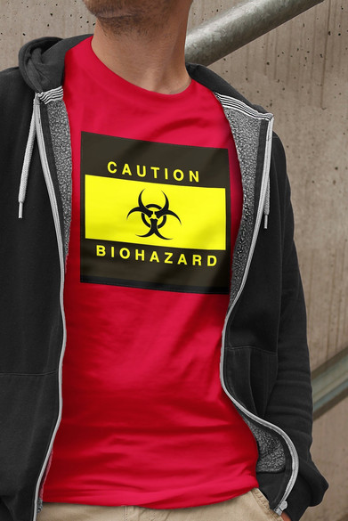 Koszulka z naszywką Biohazard  02