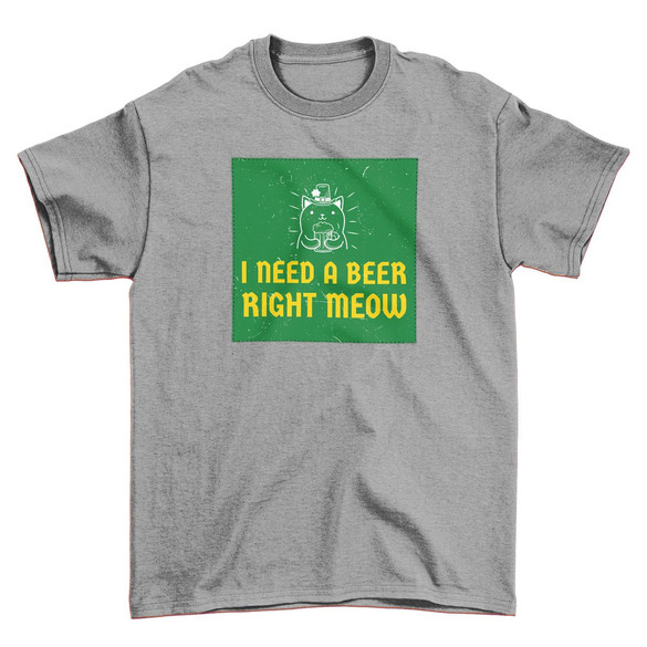 Koszulka z naszywką I NEED A BEER...