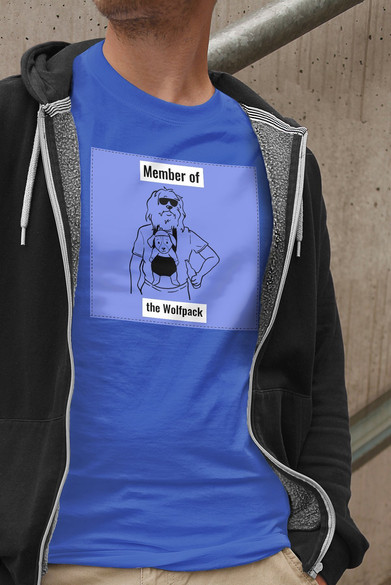 Koszulka z naszywką Member of the Wolfpack