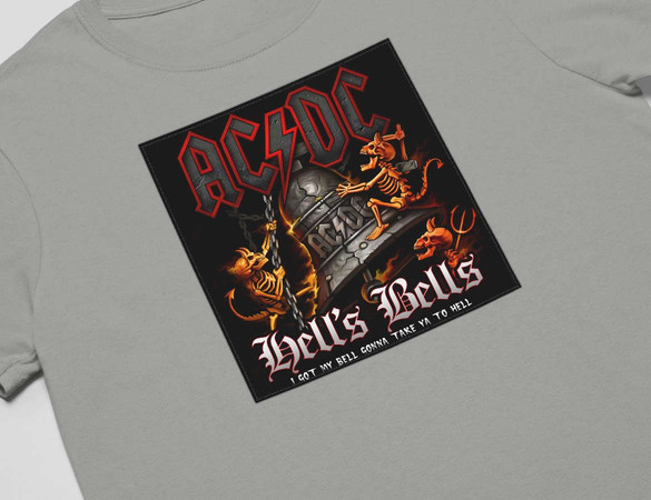 Koszulka z naszywką AC/DC Hells Bells