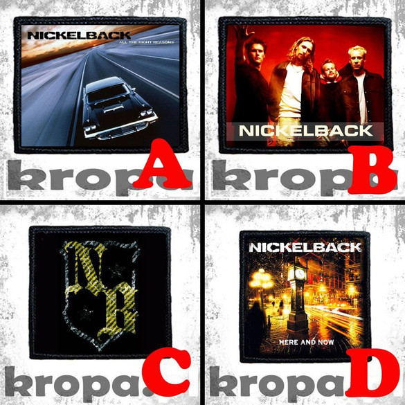 Naszywka NICKELBACK 8 X 8 cm Dużo Wzorów!