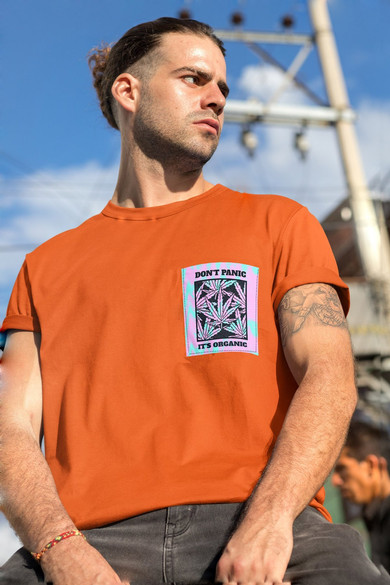 Koszulka z kieszonką DONT PANIC ITS ...