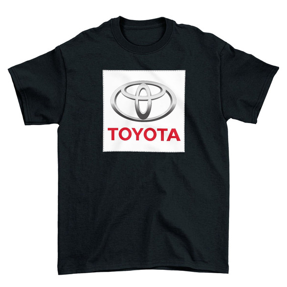 Koszulka z naszywką Toyota logo white