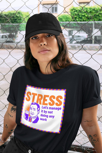 Koszulka z naszywką STRESS