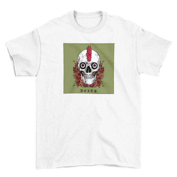 Koszulka z naszywką Skull : Death