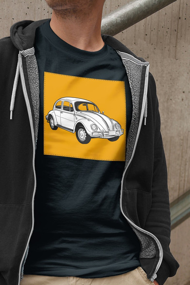 Koszulka z naszywką Volkswagen Beetle