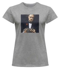 Bluzka damska z naszywką The Godfather with cat