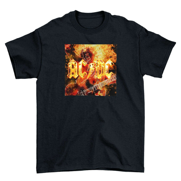 Koszulka z naszywką AC/DC   On Fire