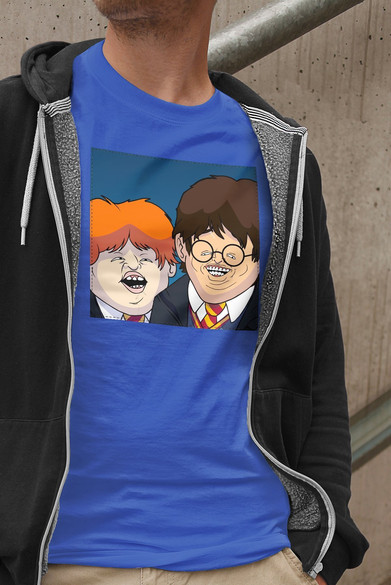 Koszulka z naszywką  Harry Potter parody