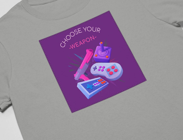 Koszulka z naszywką CHOOSE YOUR WEAPON