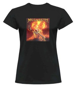 Bluzka damska z naszywką Megadeth