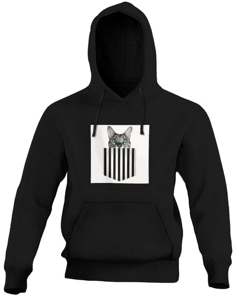 Bluza z naszywką Cat pocket