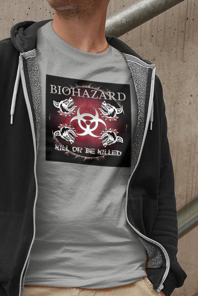 Koszulka z naszywką Biohazard 03