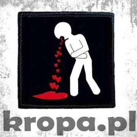 Naszywka RZYGAM MIŁOŚCIĄ