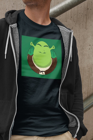 Koszulka z naszywką SHREK