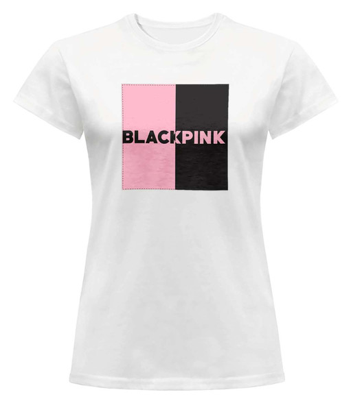 Bluzka damska z naszywką BLACKPINK logo