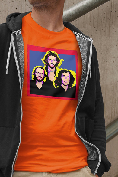 Koszulka z naszywką Bee Gees 02