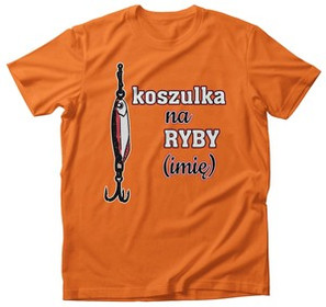 Koszulka dla Wędkarza na RYBY Podaj IMIĘ!