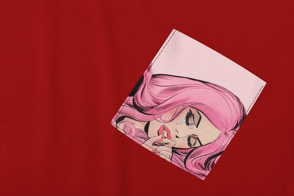 Koszulka z kieszonką SADNESS SMUTEK