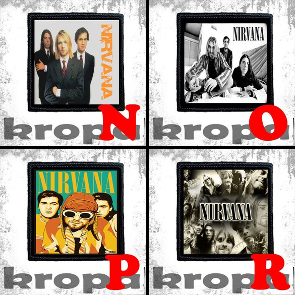 Naszywka NIRVANA 10 x 10 cm  Dużo Wzorów!