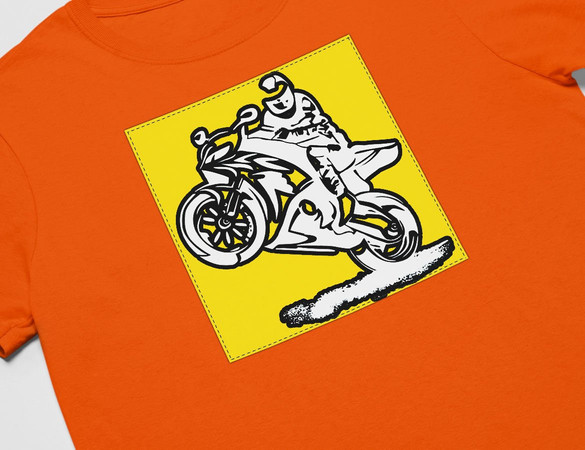 Koszulka z naszywką Lubię zapierd..lać 05