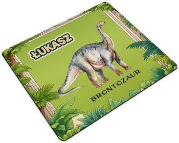 Podkładka Dinozaury Brontozaur z imieniem na zamówienie 24x19cm