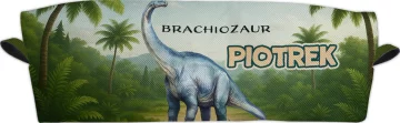 Piórnik Dinozaury Brachiozaur z imieniem dziecka