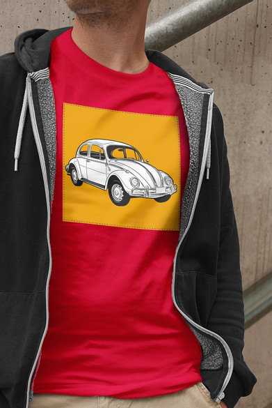 Koszulka z naszywką Volkswagen Beetle