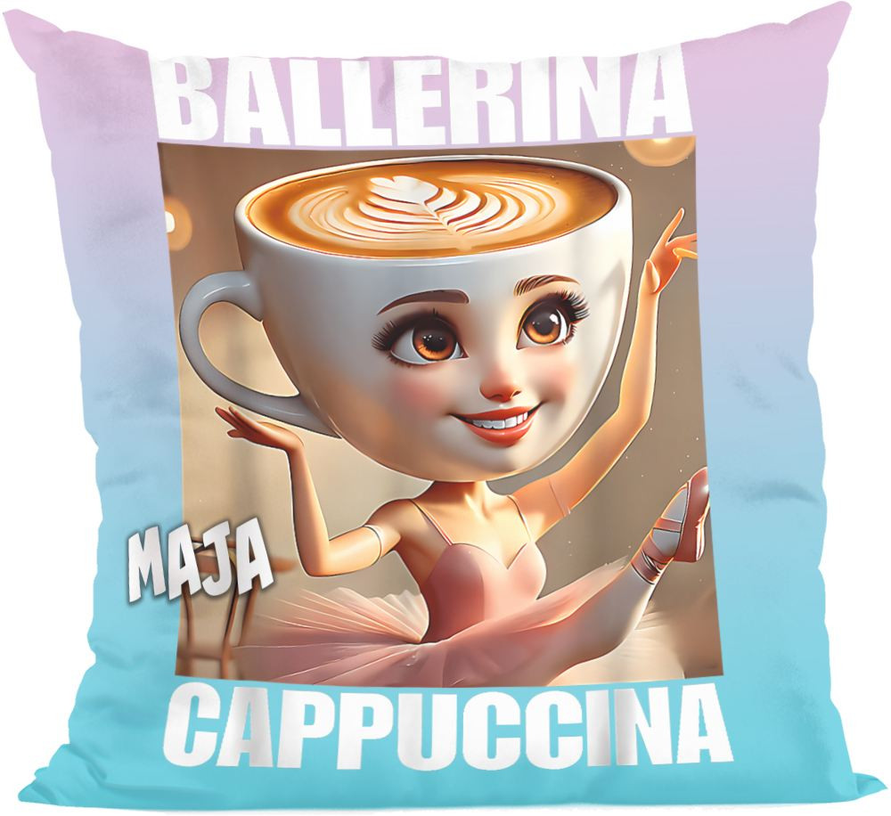 Poduszka Italian Brainrot Ballerina Cappucina włoski brainrot