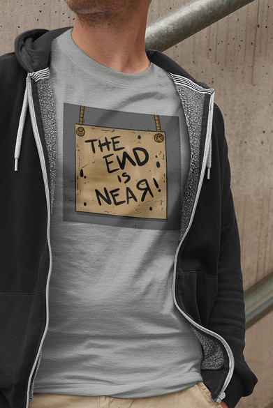 Koszulka z naszywką The end is near