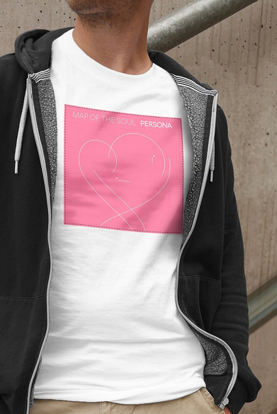 Koszulka z naszywką BTS Map of the Soul