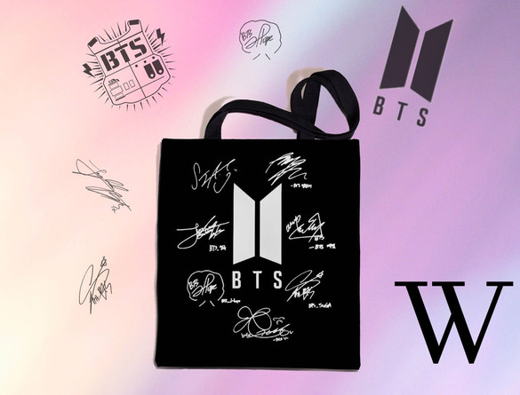 Torba na ramię BTS k-pop FULLPRINT z Polski WZORY