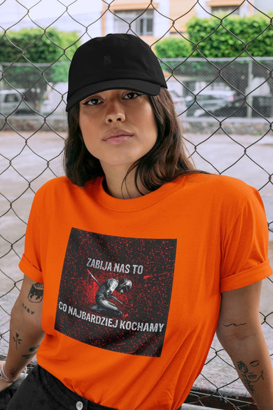 Koszulka z naszywką Lubię zapierd..lać 03