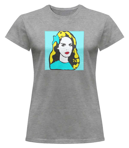 Bluzka damska z naszywką LANA DEL REY pop art