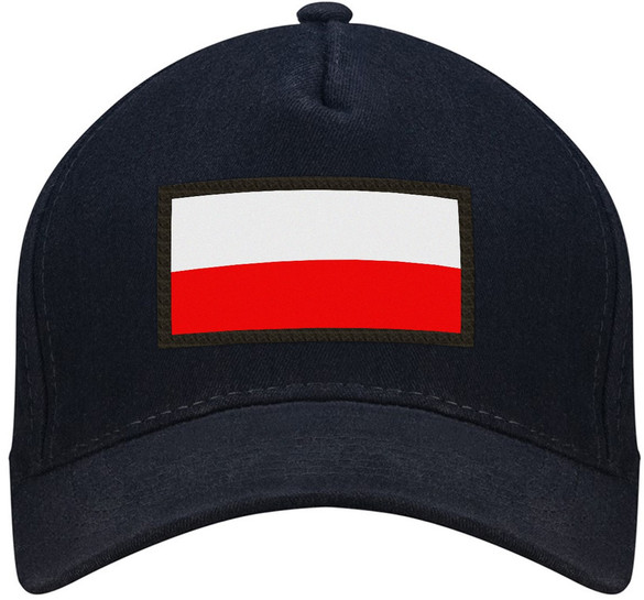 Czapka FLAGA POLSKI bejsbolówka z naszywką