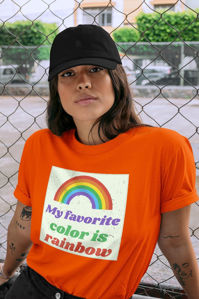 Koszulka z naszywką Favourite colour