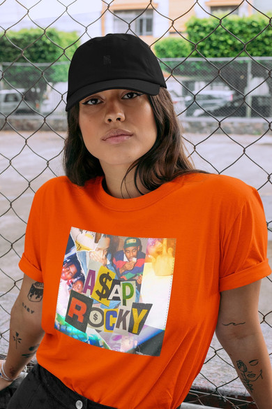 Koszulka z naszywką Asap Rocky collage