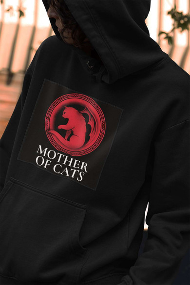 Bluza z naszywką Mother of cats