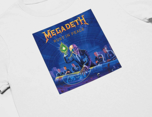 Koszulka z naszywką Megadeth Rust in...