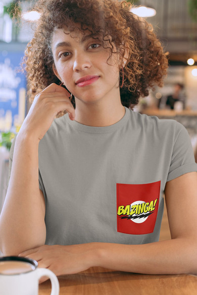 Koszulka z kieszonką BAZINGA! BIG BANG