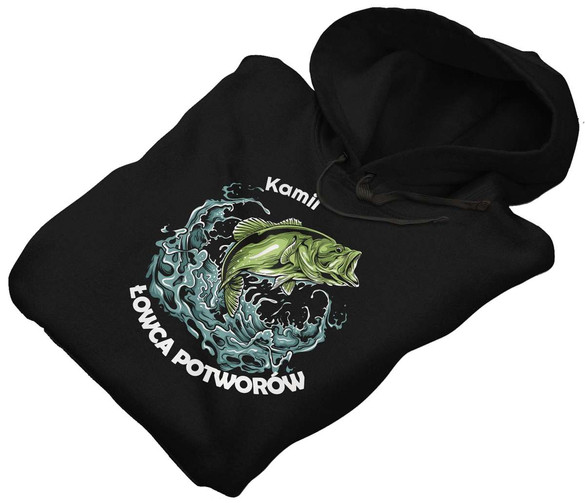 Bluza dla Wędkarza Twoje IMIĘ + Łowca Potworów